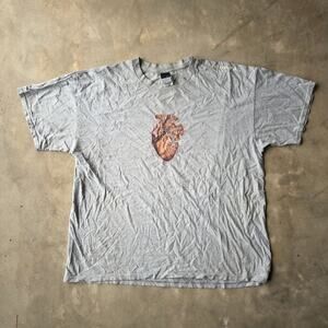 VINTAGE Y2K NIKE HEART BASKETBALL T-SHIRT GRAPHIC GRUNGE SPORTSWEAR MENS XXL
